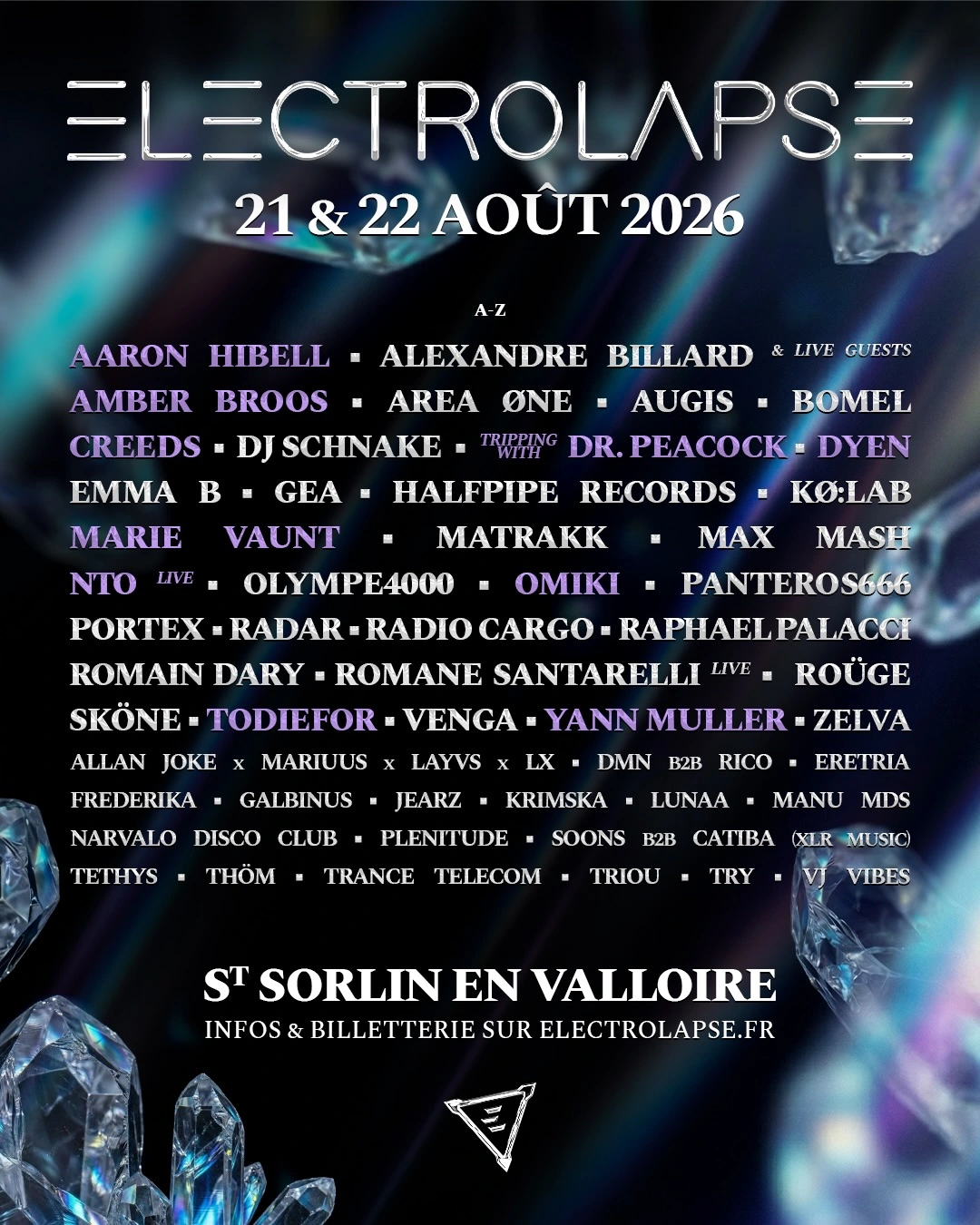 Programmation Electrolapse 2026